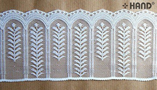 Lace borders used in a sewing project for embellishment