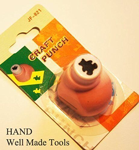 Assorted teddy bear shapes made with the craft paper punch