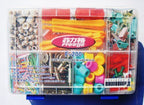 Close-up of the storage box showing the 8 divided slots for organisation.