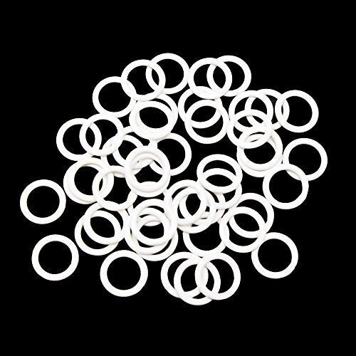 Pack of 50 metal O shape lingerie rings displayed