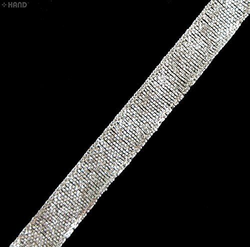 Silver Glitter Ribbon - 22 m x 10 mm