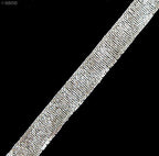 Silver Glitter Ribbon - 22 m x 10 mm