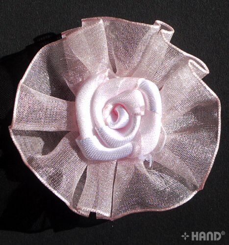 F9 Decorative DIY Craft Assorted Colours Flower Design Trims - pack of 10 (F9-1 Light Pink)