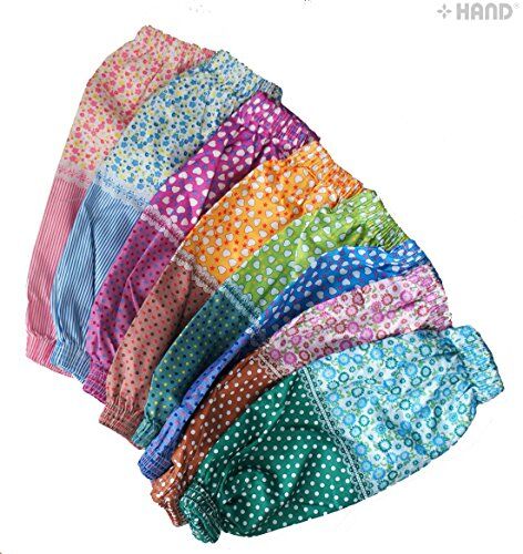 Close-up of a printed sleeve arm protector showcasing its design.