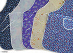 Pair of satin sleeve protectors included with the apron.
