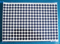Pack of self-adhesive round labels in black, 13mm diameter