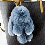 Bunny keyring charm displayed with other colour variants.