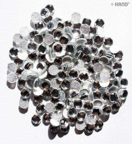 Crystal White Round Hotfix - Iron On Rhinestone Diamante Gems (D03 12mm - appx 200 a pack, appx 55g)