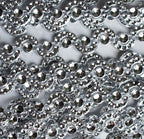 Roll of Pretty Silver Moon Shape Trims showing detailed moon shapes