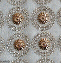 Sheet of gold sun rhinestones for embellishing crafts