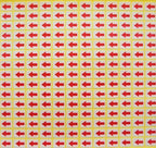 Display of multiple sheets of Precise Fault Arrow Stickers stacked together.