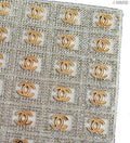 Sheet of assorted iron-on hot fix rhinestones in Chanel Gold