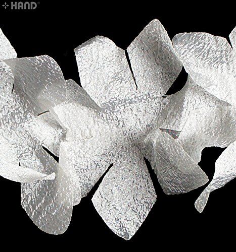 Black decorative leaves nylon trim used in a craft project