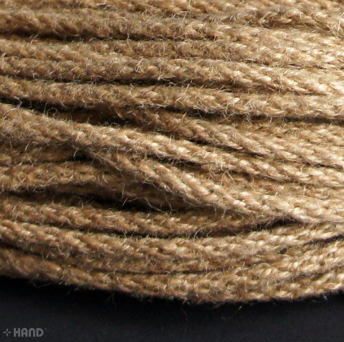 BRT26 Brown Plait Rough Rope Cord coiled neatly for easy use
