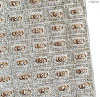Luxurious Iron-On Hot FIX Embellishments Rhinestones on Sheet - Assorted Designs and Colours (IRONE11 - 3 Circles)