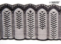 Roll of NO.5210 fine lace borders in black colour