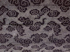 Table cloth draped elegantly over a table with decorations