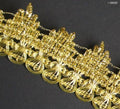 BRT34 decorative gold metallic trim displayed on a white background.