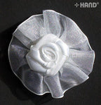 Bright pink flower trim for creative projects