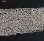 Detailed shot of dark copper beads in the chain