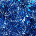 Round Party Birthday/Valentine/Christmas Tinsel Garland Decoration appx 2m - pack of 10 (Blue)