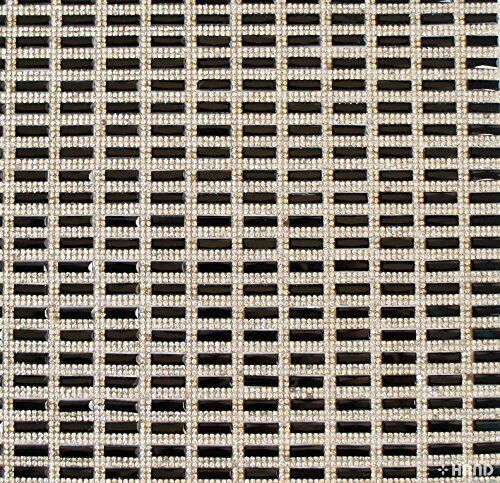 Rectangular sheet of black diamante gems for crafts.