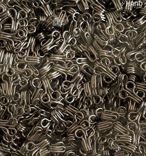 Close-up of premium quality steel hooks for sewing