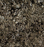 Close-up of premium quality steel hooks for sewing