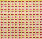 Close-up of a sheet of Precise Fault Arrow Stickers with clear arrows.