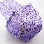 Extra Light Linen Floral Pattern Sleeve Arm Protectors 37 cm x 17 cm - Pack of 2 Pairs, Fine Purple Floral Design