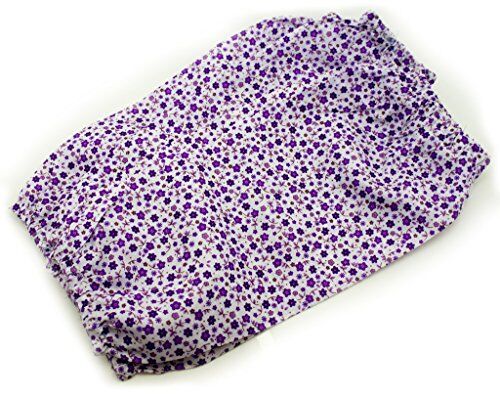 Two pairs of extra light linen sleeve arm protectors in purple floral design.