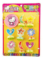 Set of 8 children's ink stamps featuring popular characters.