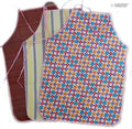 Three waterproof children's craft aprons in vibrant colours.