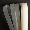 Cream nylon crin trim displayed on a white background.