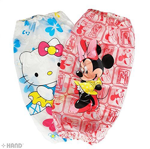 Waterproof Children Cartoon Sleeve Arm Protectors - Pack of 2 Pairs (SPKG11 Girls)