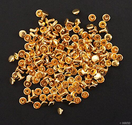 Pack of 60 gold press studs, 5mm size, displayed on a white background.
