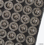 Luxurious Iron-On Hot FIX Embellishments Rhinestones on Sheet - Assorted Designs and Colours (IRONE04 - Silver/Black Roses)