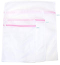 Zipped laundry bag in dense net fabric for delicate items