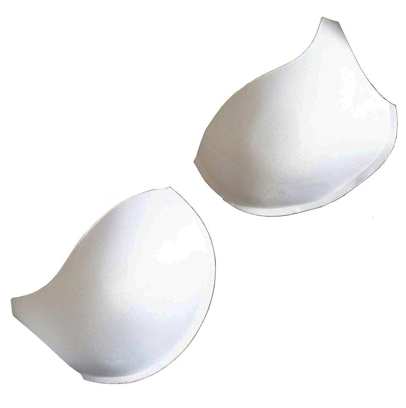 Two pairs of white sew in push up bra cup pads
