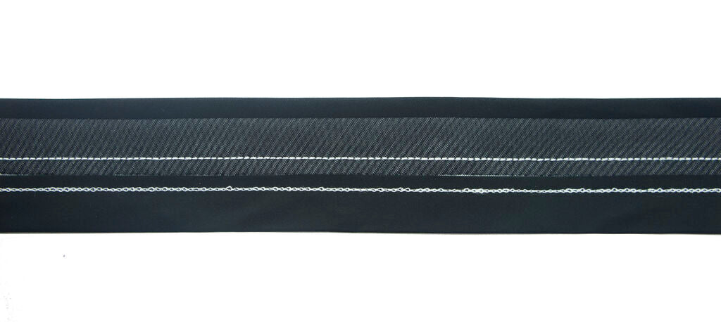 White tailor waist band displayed for crafting and tailoring.