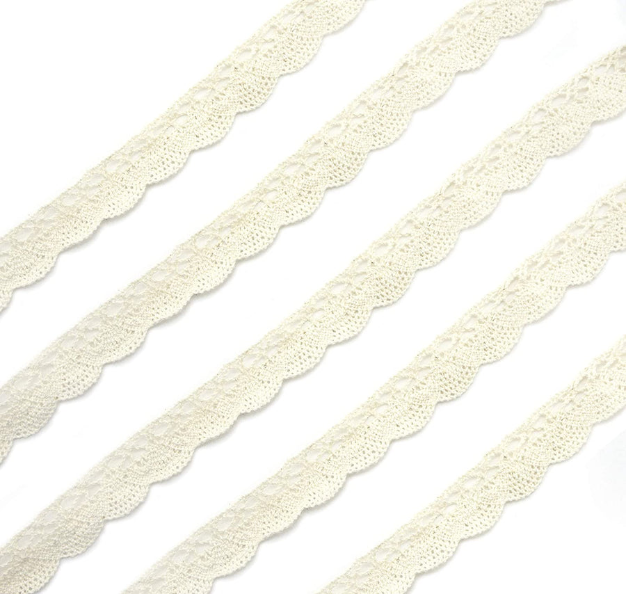 Cotton Lace Trim Natural 23Mmw