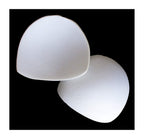 Two pairs of white comfortable bra pads displayed on a surface.