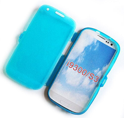 Two colourful flip C-Thru protective cases for Samsung Galaxy S3.