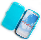 Two colourful flip C-Thru protective cases for Samsung Galaxy S3.