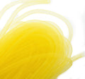 30 metres of egg yolk yellow tubular crin trim, 8 mm diameter.