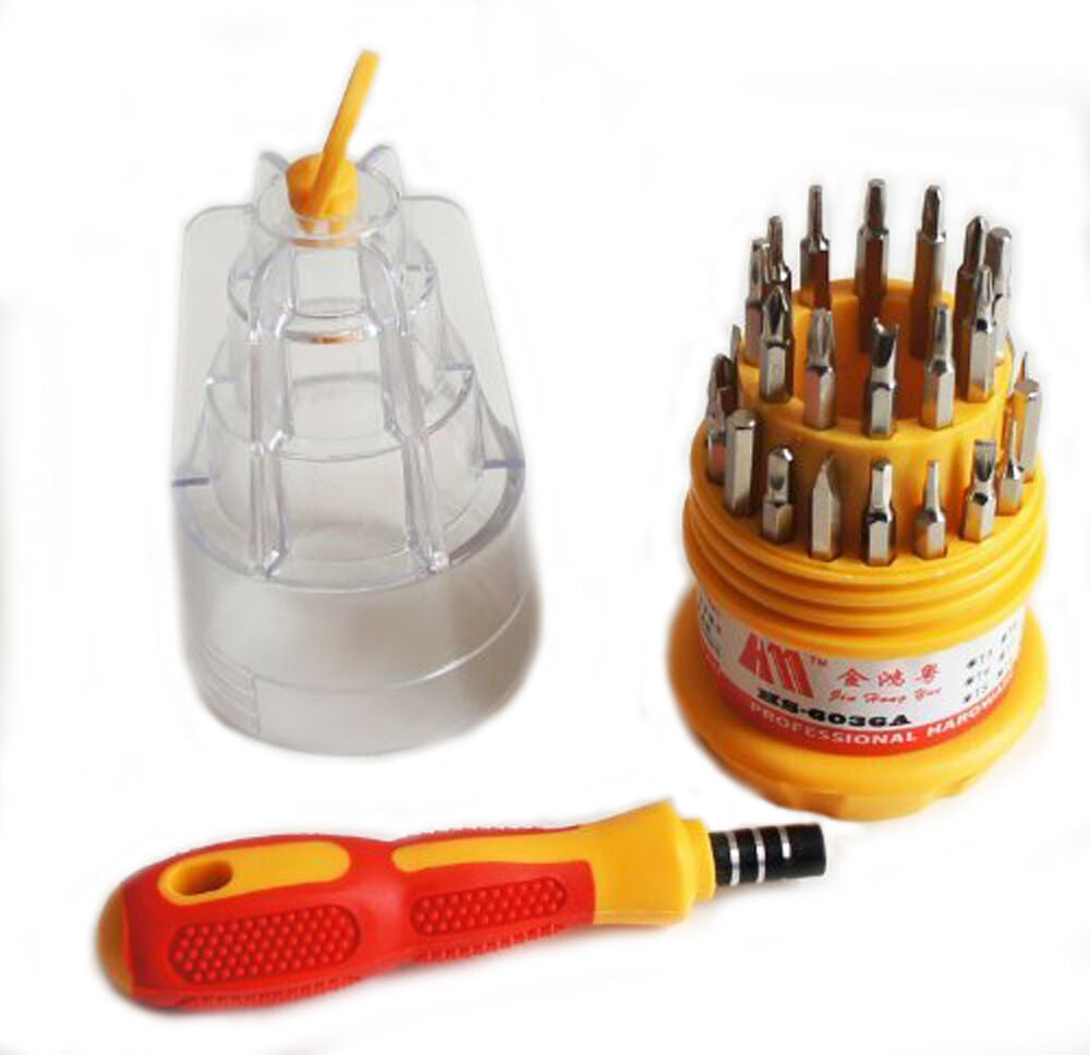 HS-6036A tool set displayed with various interchangeable tools