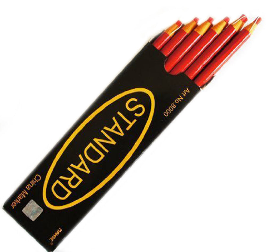 12 Non Sharpening Wax China Marker Pencil