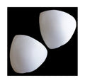 Two pairs of white triangle replacement bra pads
