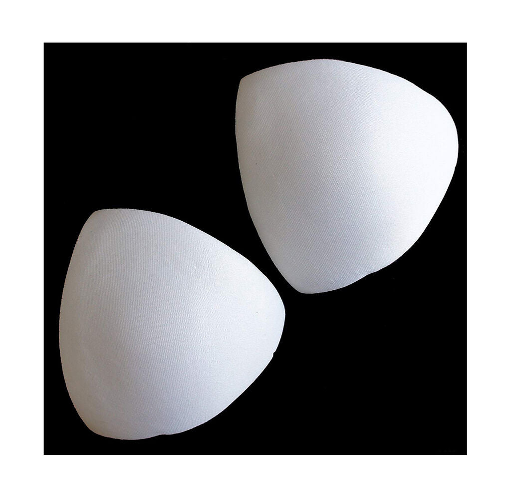 Two pairs of white triangle replacement bra pads