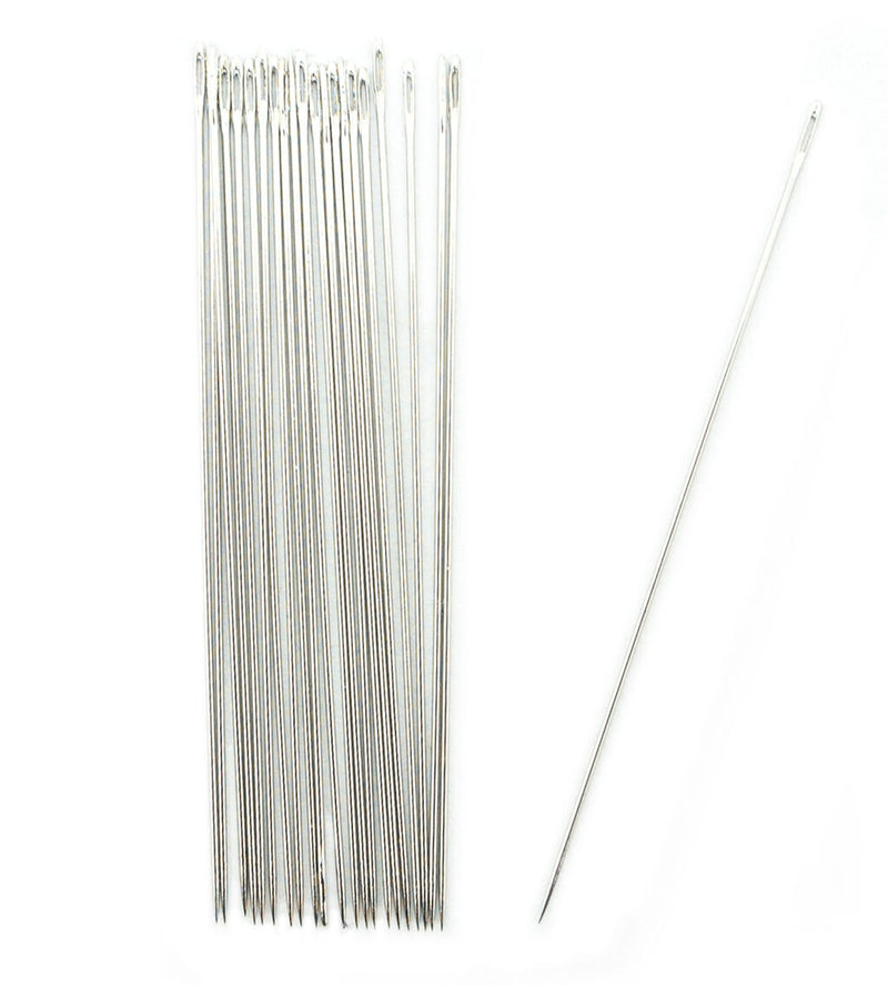 Pack of No.50 extra thin embroidery needles, 4.7cm long.